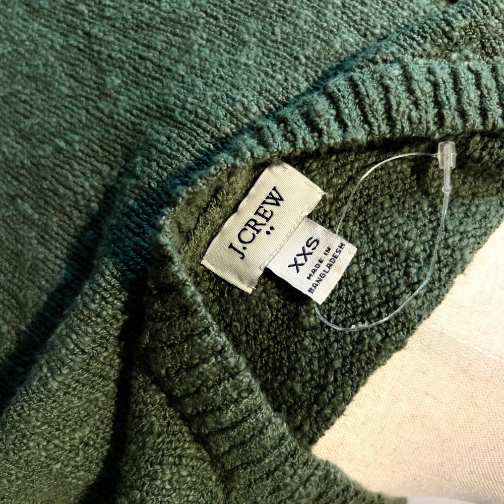 J. Crew Olive Green V-Neck Sweater - Picture 5 of 7
